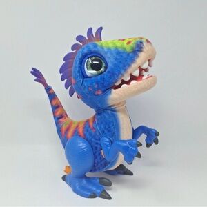 Fur Real Baby Dinosaur Munchin Rex Dino BLUE Interactive Toy Sounds Moves WORKS
